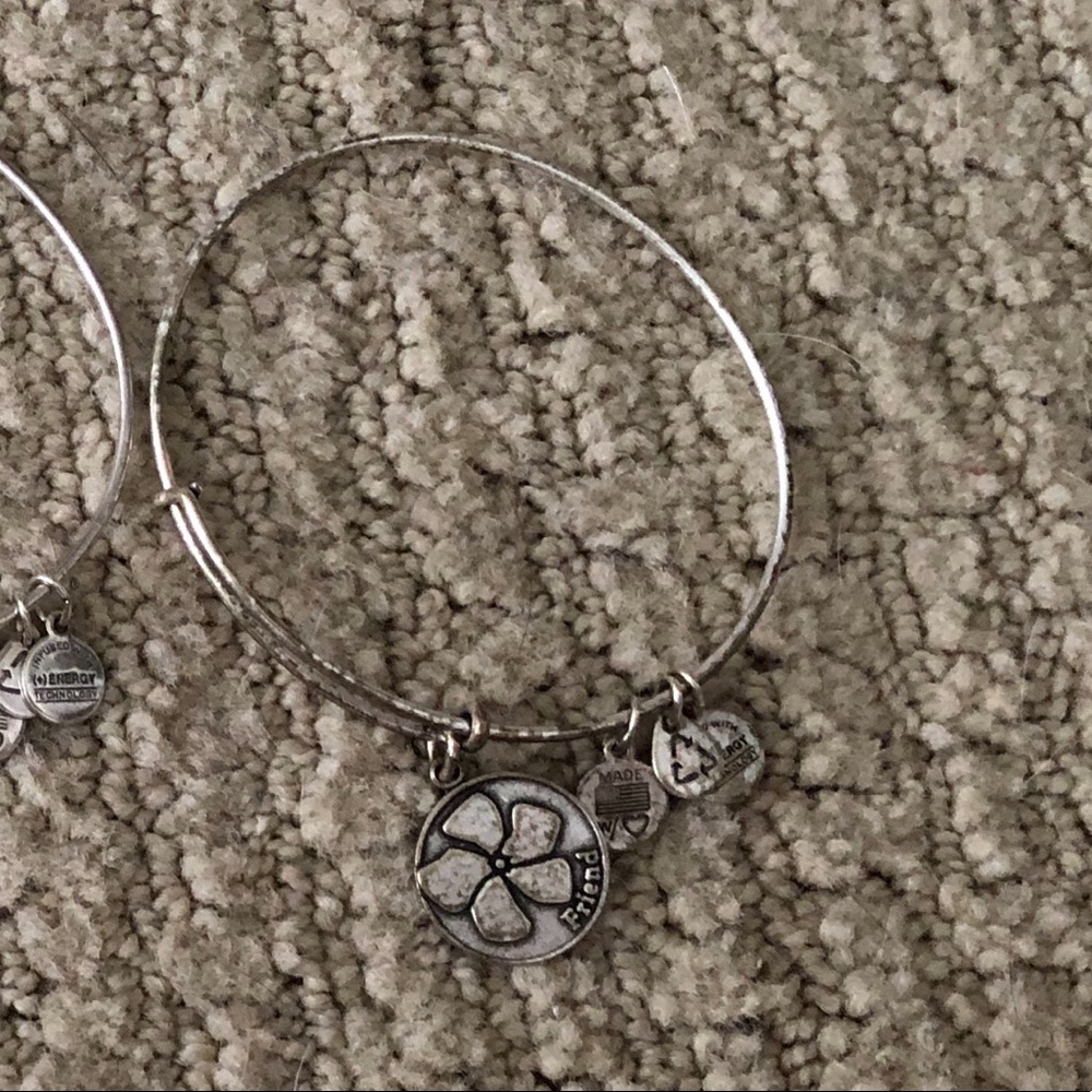 Friend silver Alex and Ani bracelet
